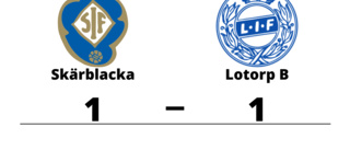 Oavgjort mellan Skärblacka och Lotorp B