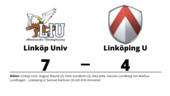 Tre poäng för Linköp Univ hemma mot Linköping U