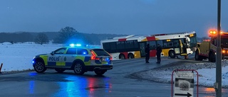 Ny olycka i Skärblacka – buss har kört av vägen