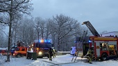 Villabrand på Tosterön: "Vi kommer att bli kvar i ett par timmar"