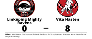 Tung förlust för Linköping Mighty Ravens i toppmatchen mot Vita Hästen