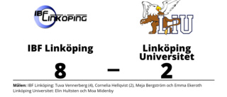 Storseger för IBF Linköping - 8-2 mot Linköping Universitet