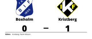 Patrik Nilsson gjorde avgörande målet för Kristberg mot Boxholm
