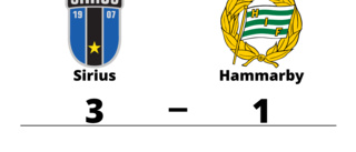 Sirius vinnare mot Hammarby i P16 Allsvenskan, B-slutspel norra