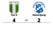 Förlust med 2-4 för Västerljung mot Tun U