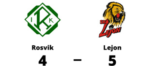 Rosvik tappade matchen i tredje perioden mot Lejon