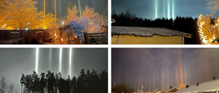BILDEXTRA: Spektakulärt ljusfenomen över Linköping i kväll