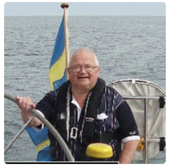 Segling i Västervik. Här var Anders som lyckligast när han fick vara ute på havet och segla.