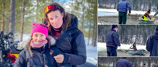 Dramat på isen – mor och dotter räddade renar från drunkning