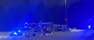 Krock i olycksdrabbad korsning i Luleå