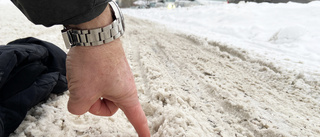 Otydliga krav på snöröjning – mycket snö kvar efter plogning