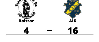Tung förlust för Baltzar mot AIK