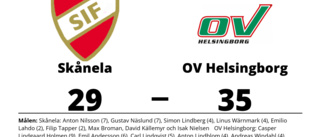 Skånela föll med 29-35 mot OV Helsingborg