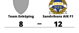 Team Enköping föll mot Sandvikens AIK F1 med 8-12