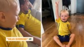 "Heja fitthumör!" – Leo, 2, från Linköping viral efter videon