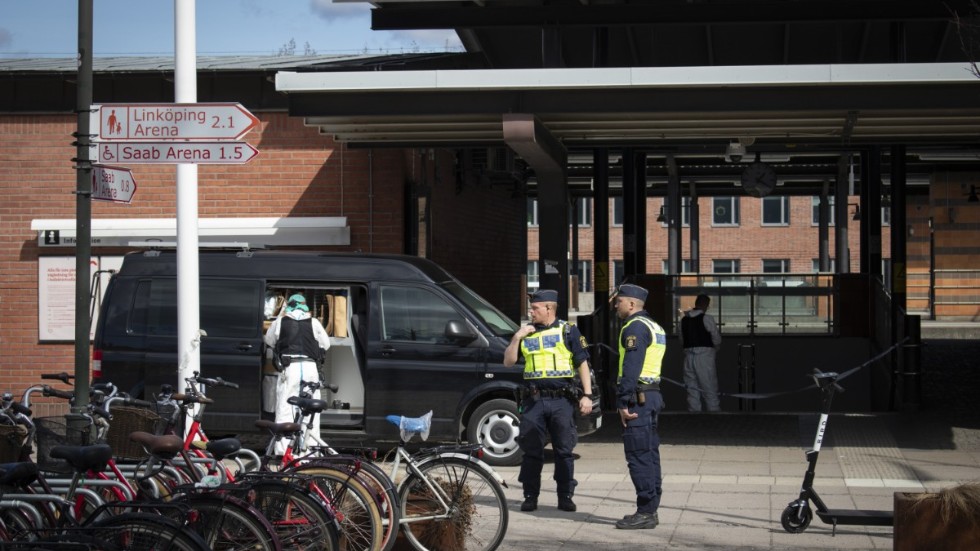 Polisen larmades till Linköpings resecentrum vid 11-tiden på torsdagen.
