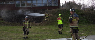 Oro vid gräsbrand i Vasaparken