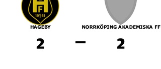 Hageby kryssade mot Norrköping Akademiska FF