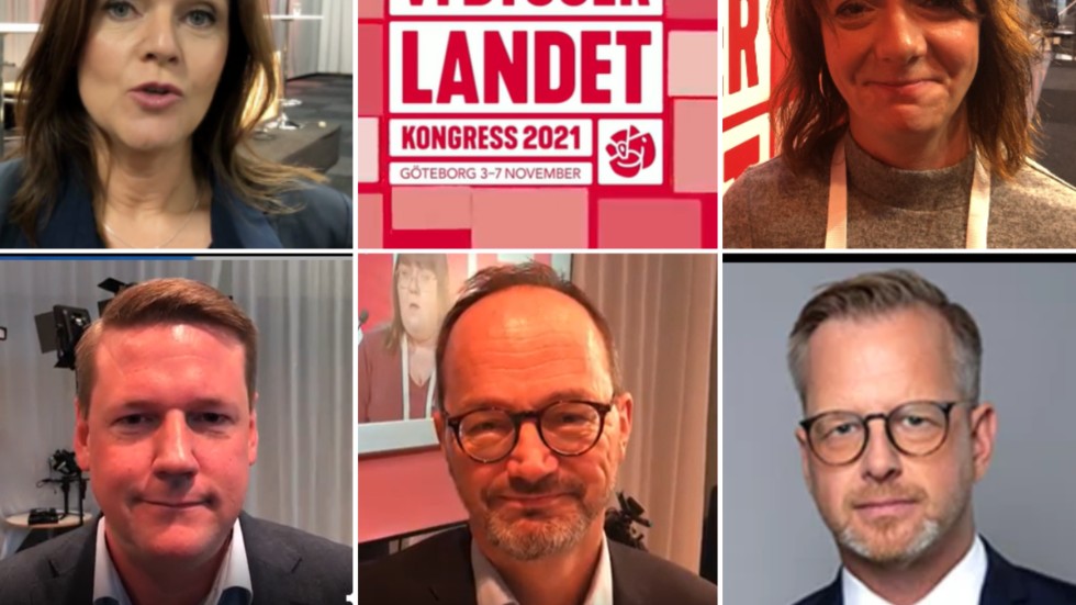 Eva Nordmark, Matilda Ernkrans, Tobias Baudin, Tomas Eneroth och Mikael Damberg ger besked om S-politiken.