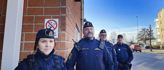 Rikspolischefen gjorde trafikkontroll på Vingåkersvägen
