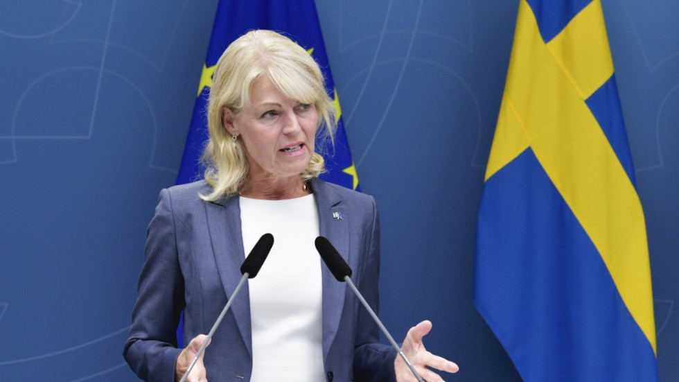Anna Hallberg, utrikeshandelsminister med ansvar för Exportkreditnämnden. Arkivbild.