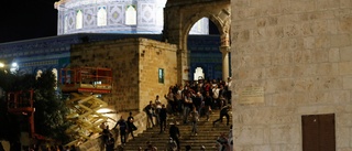 Många skadade vid al-Aqsamoskén i Jerusalem