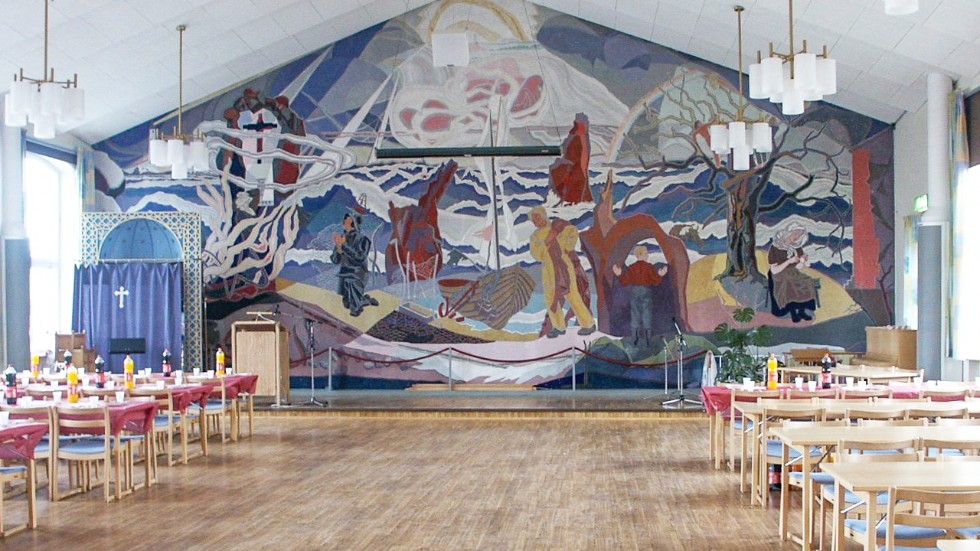 Leoo Verdes muralmålning i S:t Larsgården.