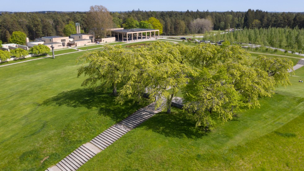 Skogskyrkogården i Stockholm med Almhöjden i förgrunden är med på Unescos världsarvslista sedan år 1994. Arkitekter är Gunnar Asplund och Sigurd Lewerentz vars livsverk nu visas på Arkdes. Arkivbild.
