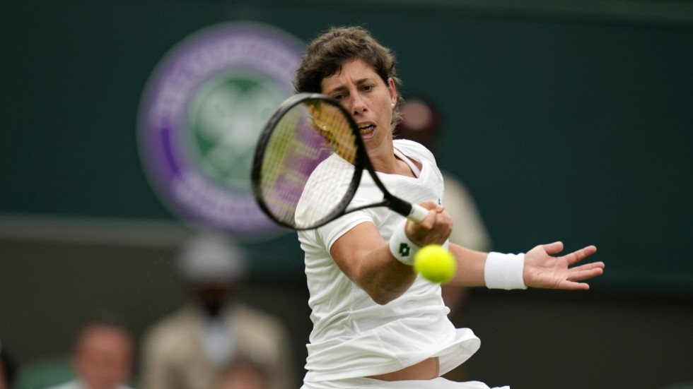Wimbledon premiären var Carla Suarez Navarros andra match sedan comebacken i våras.