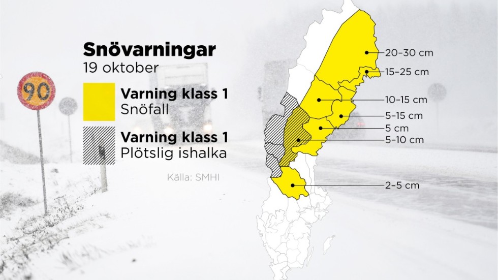 Webbkarta med SHI:s klass 1-varningar.