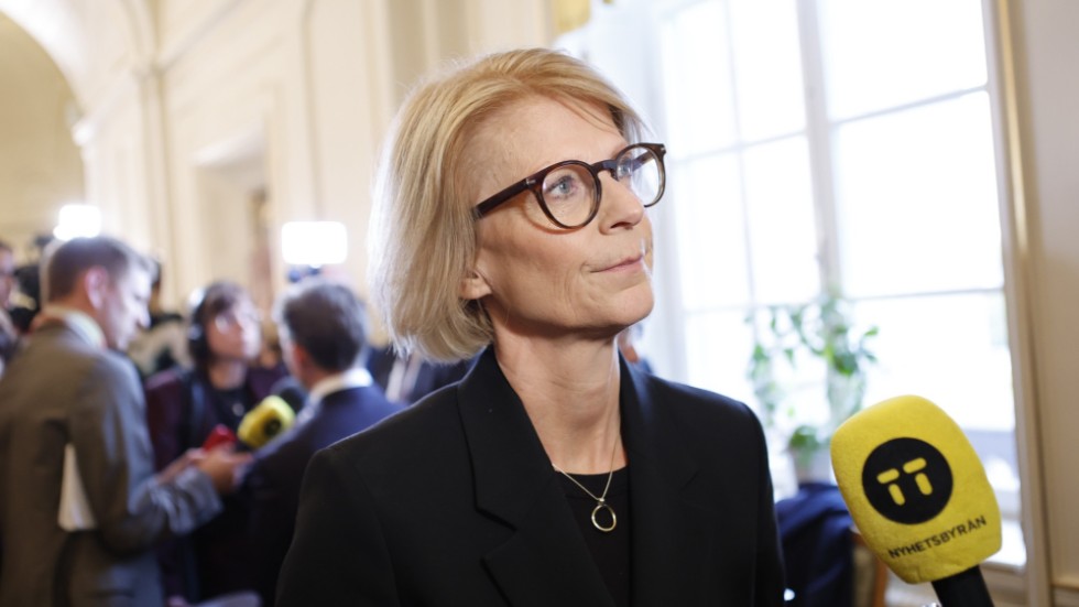 Finansminister Elisabeth Svantesson (M) efter tisdagens regeringsförkaring.