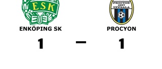 Enköping SK och Procyon delade på poängen