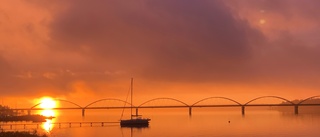 Läsarbilden: Bergnäsbron i solnedgång