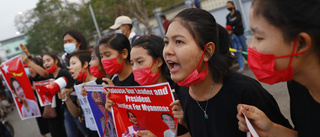 Polisräd mot Suu Kyis partihögkvarter
