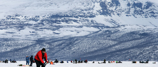 Oplogade rastplatser i vinterstaden Kiruna  
