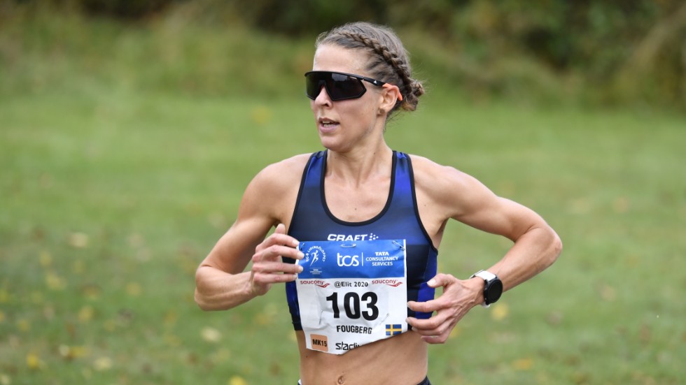 Charlotta Fougberg gjorde en stark insats i halvmaraton-VM. Arkivbild.