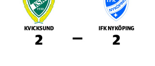 Kvicksund och IFK Nyköping kryssade efter svängig match