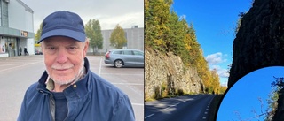 Farligt träd hänger över vägen – trots Hans Olssons varningar ✓Trafikverket: "Ska definitivt inte hänga så"