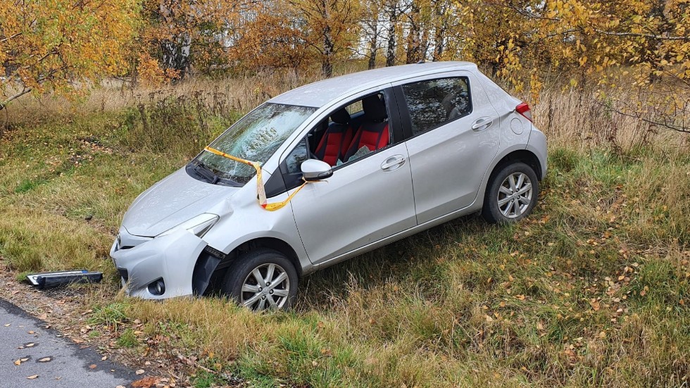 Toyotan fick köras till skroten efter skadegörelsen i Norrköping.
