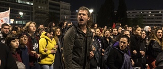 Massprotester mot grekiska tågbolaget
