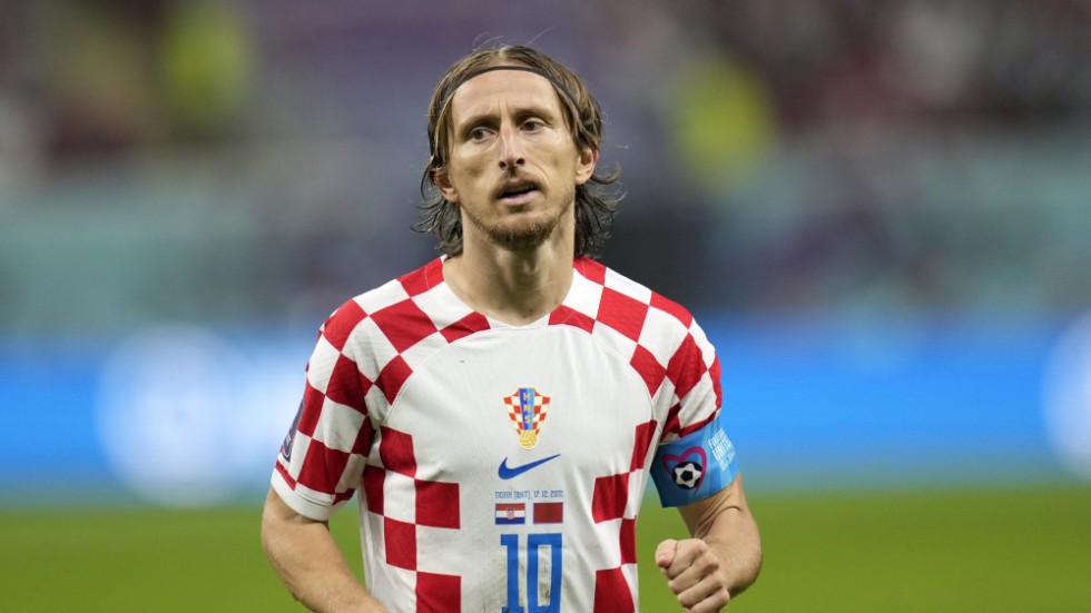 Luka Modric, 37, i sin sista VM-match i karriären.