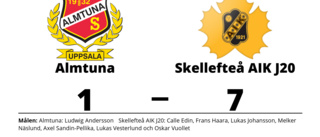 Defensiv genomklappning när Almtuna föll mot Skellefteå AIK J20