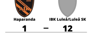 IBK Luleå/Luleå SK har fyra raka segrar - vann mot Haparanda med 12-1