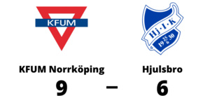KFUM Norrköping för tuffa för Hjulsbro - förlust med 6-9