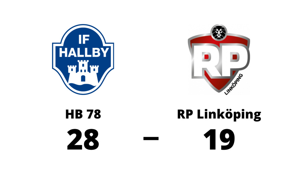 HB 78 Jönköping vann mot RP IF Linköping
