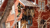 Omfattande villabrand – eld härjade på två våningar