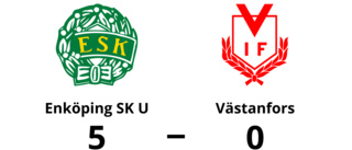 Enköping SK U vann klart hemma mot Västanfors