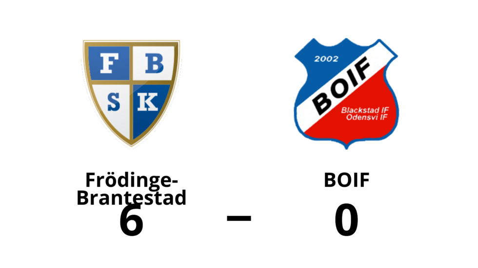 Frödinge-Brantestad vann mot B.O.IF