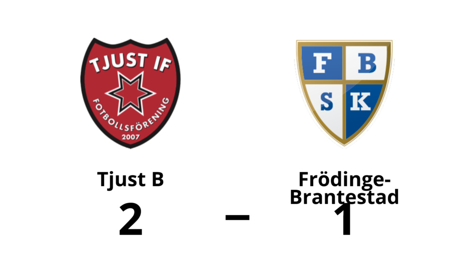 Tjust B vann mot Frödinge-Brantestad