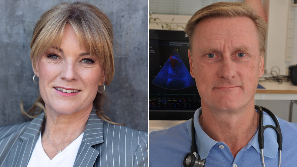 Kristina Sparreljung, generalsekreterare för Hjärt-Lungfonden, och John Pernow, ordförande för Hjärt-Lungfondens forskningsråd.